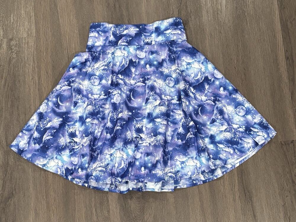 NWT Retrolicious Cat Print Skirt Size XS